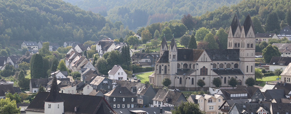 Blick auf den Ortskern Niederfischbach