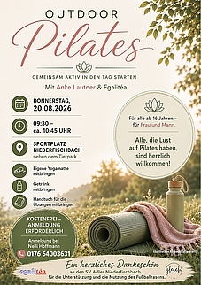 Flyer "Outdoor Pilates"