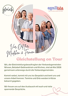 Flyer "Gleichstellung on tour"