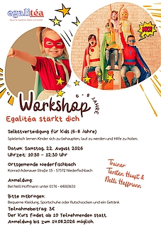 Flyer "Selbstverteidigung für Kids"